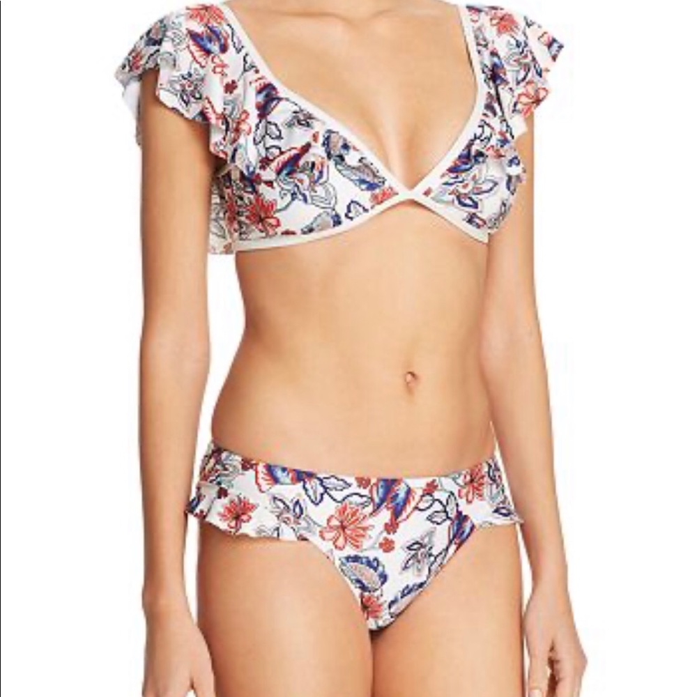 Ella Moss Folktale Ruffled Retro Floral BikinI